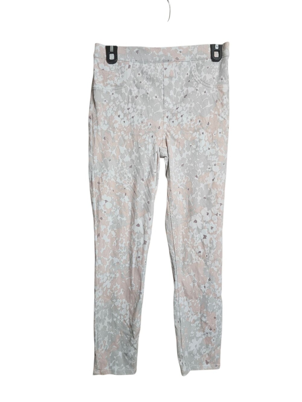 Spanx Muted Pinks Abstract floral pull on Ankle Jegging size Medium!